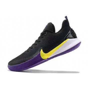 2020 Nike Mamba Focus Black Purple-Amarillo AJ5899-005 Shoes